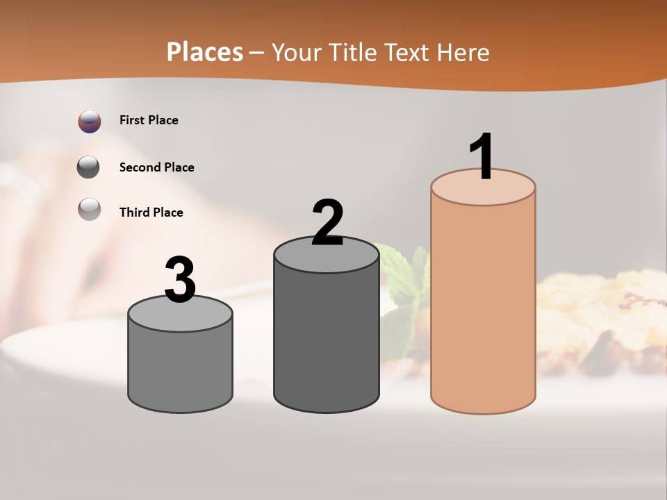 Sitting Breakfast White PowerPoint Template