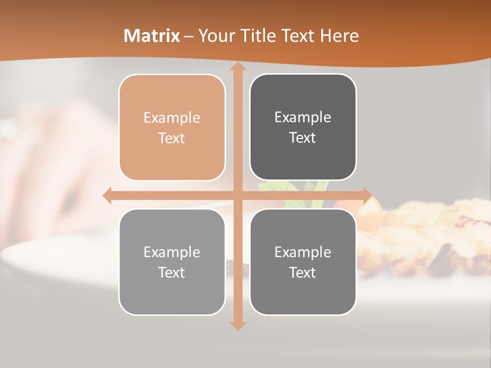 Sitting Breakfast White PowerPoint Template