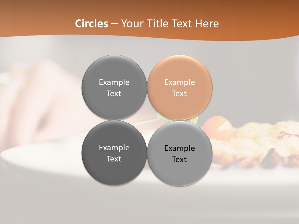 Sitting Breakfast White PowerPoint Template