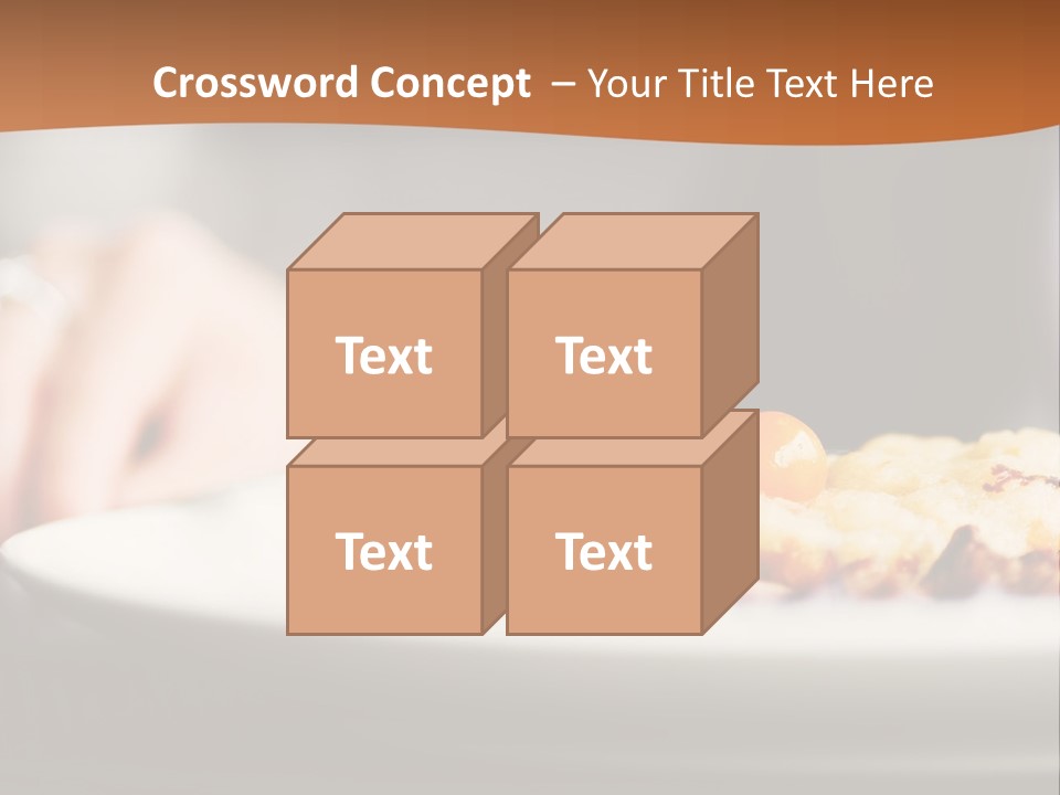 Sitting Breakfast White PowerPoint Template