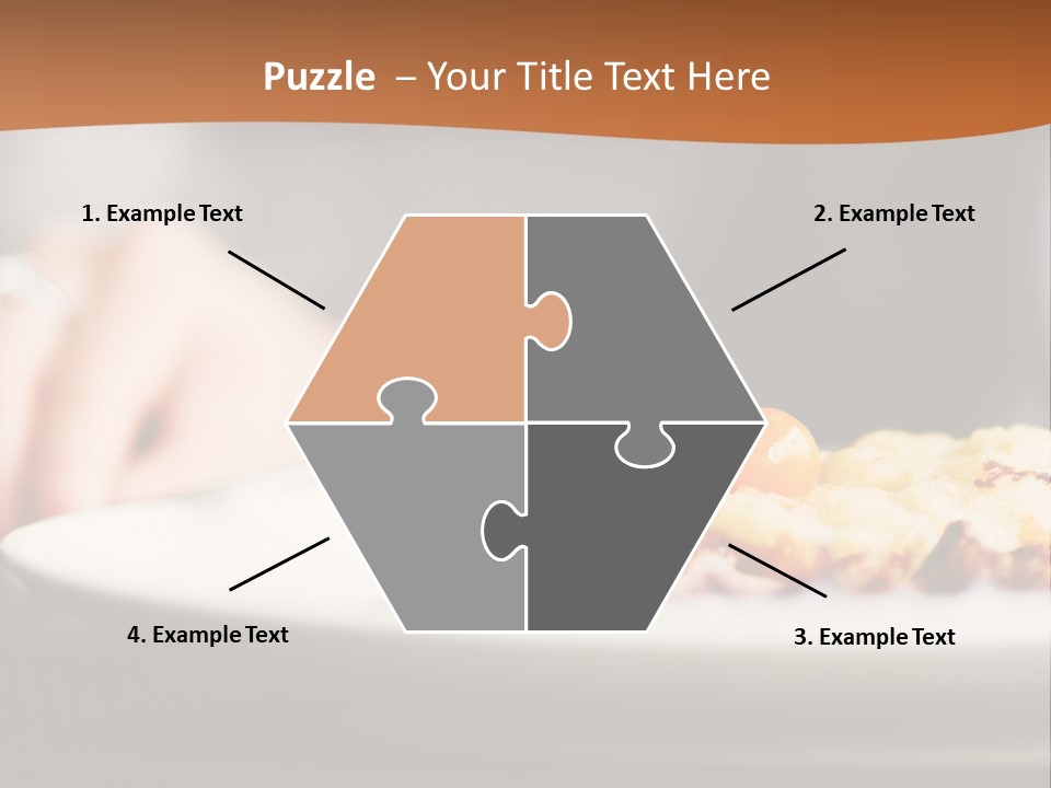 Sitting Breakfast White PowerPoint Template