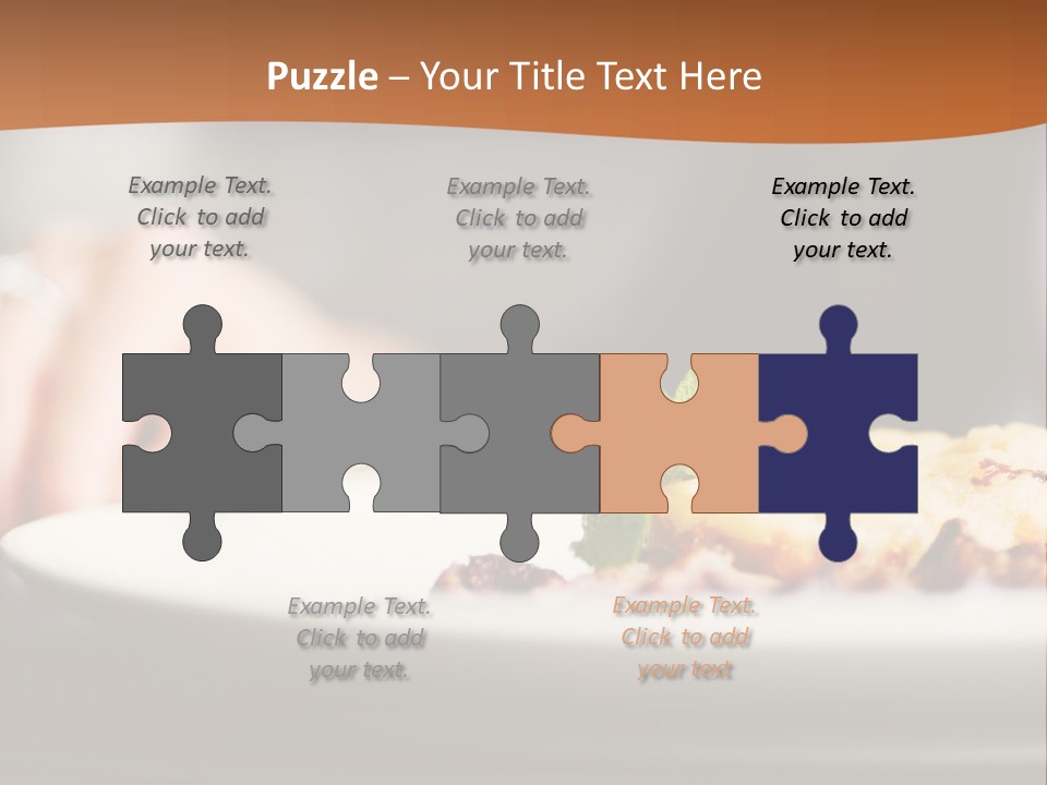 Sitting Breakfast White PowerPoint Template