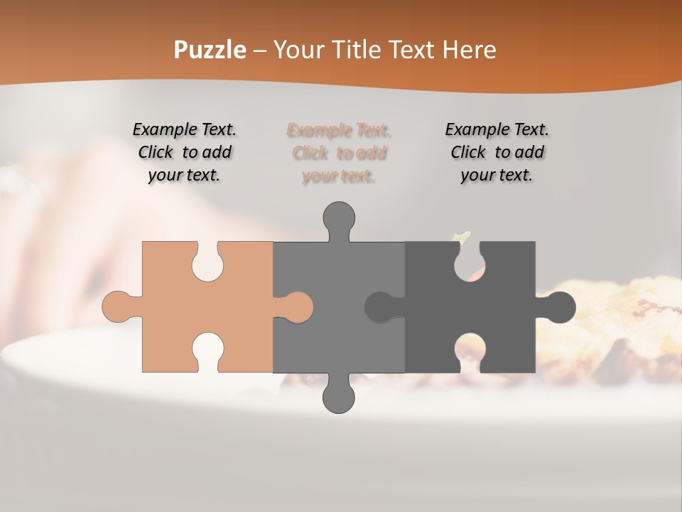 Sitting Breakfast White PowerPoint Template