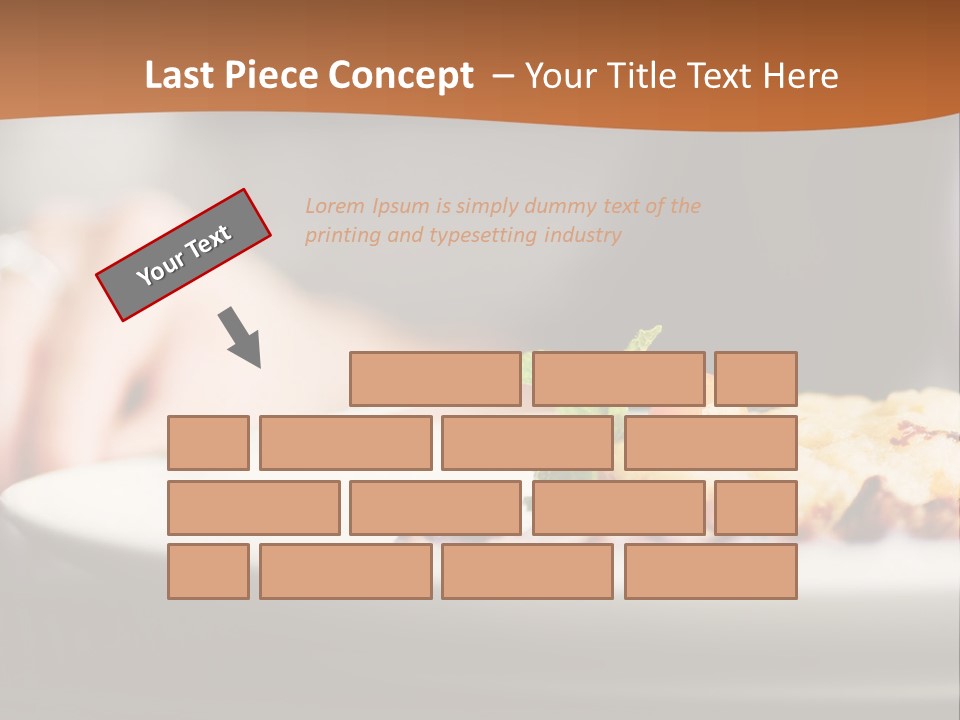 Sitting Breakfast White PowerPoint Template