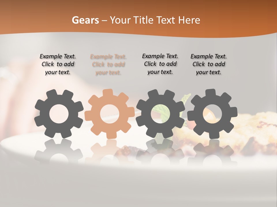 Sitting Breakfast White PowerPoint Template