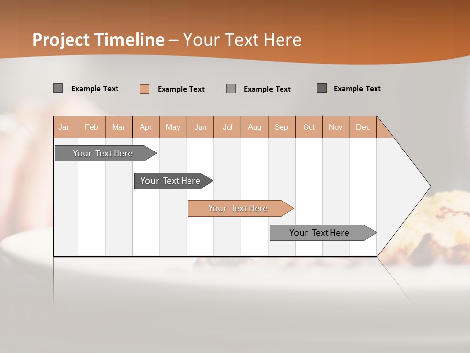 Sitting Breakfast White PowerPoint Template