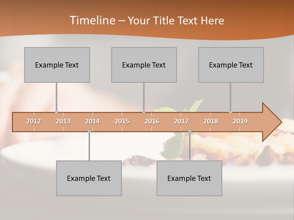 Sitting Breakfast White PowerPoint Template
