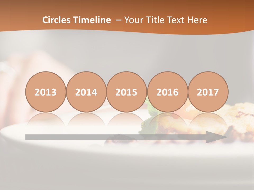 Sitting Breakfast White PowerPoint Template