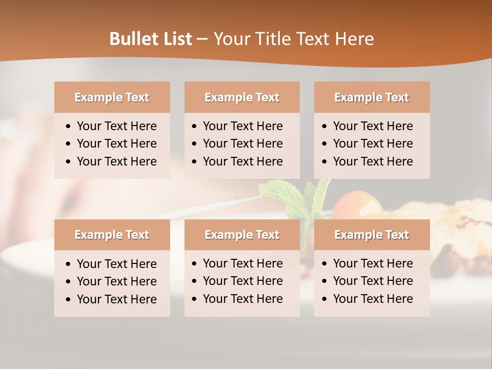 Sitting Breakfast White PowerPoint Template