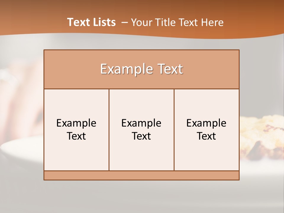 Sitting Breakfast White PowerPoint Template