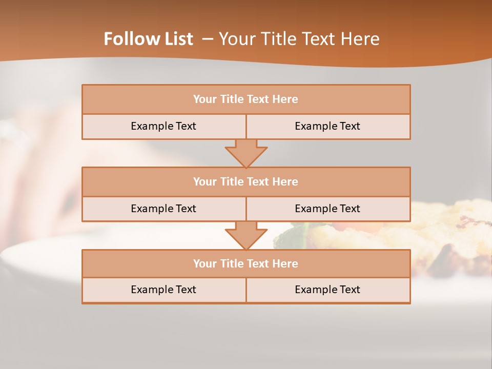 Sitting Breakfast White PowerPoint Template
