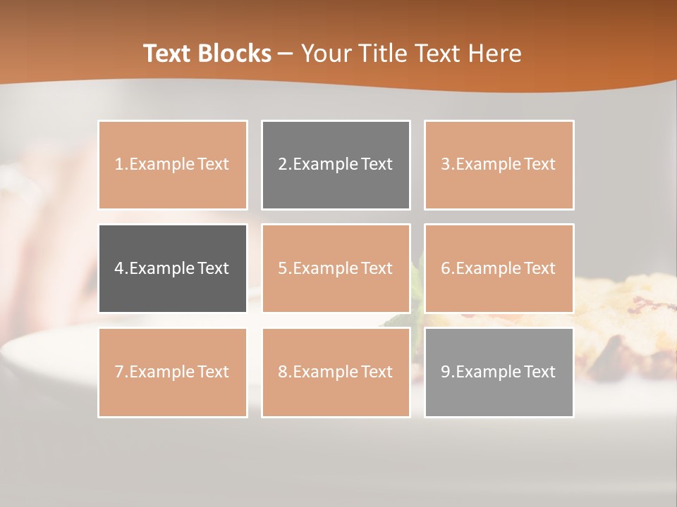 Sitting Breakfast White PowerPoint Template