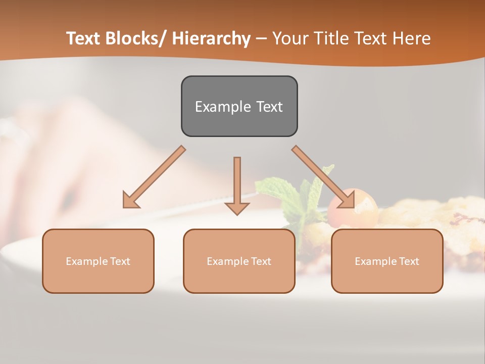 Sitting Breakfast White PowerPoint Template