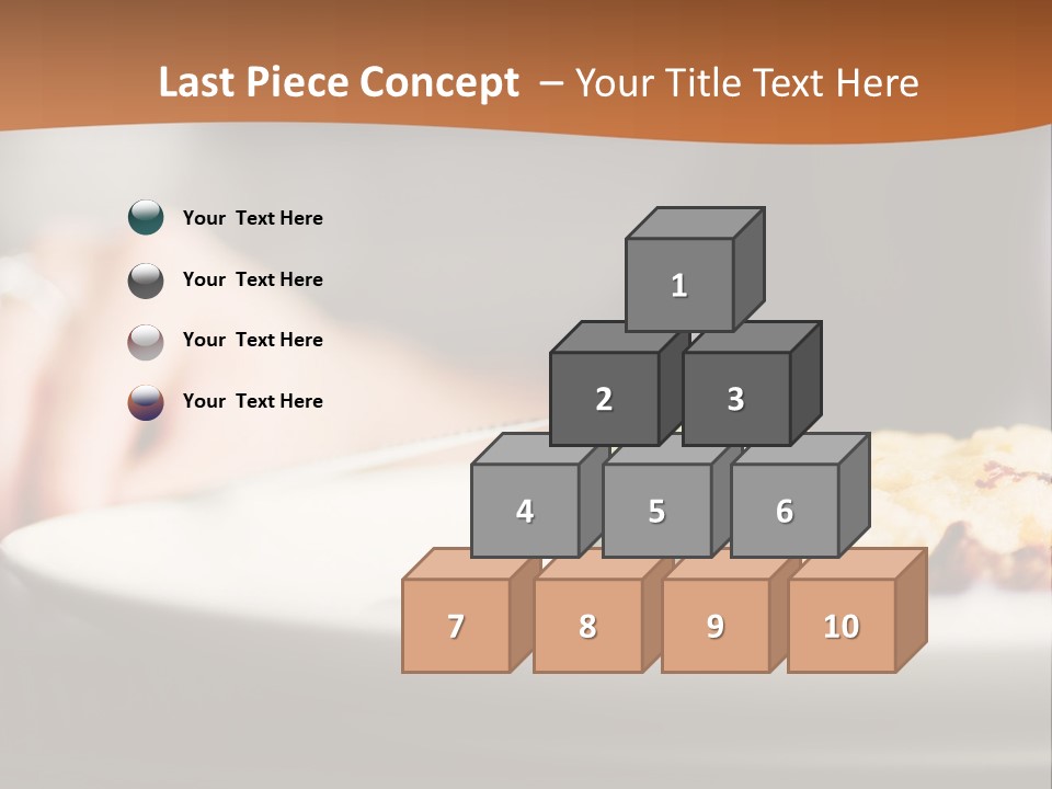 Sitting Breakfast White PowerPoint Template