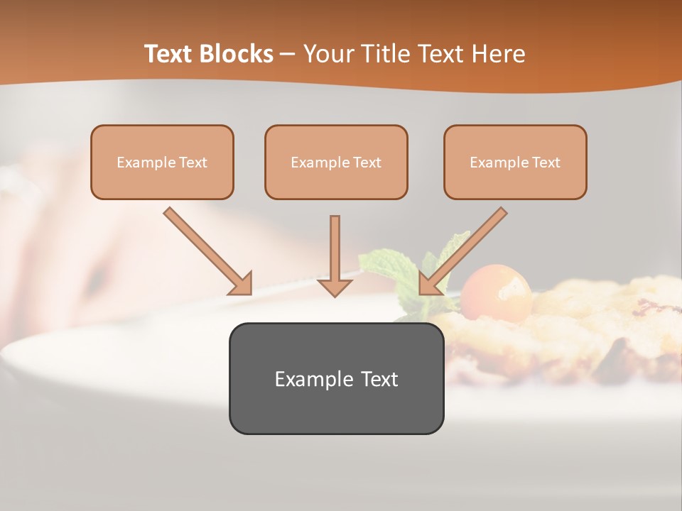 Sitting Breakfast White PowerPoint Template