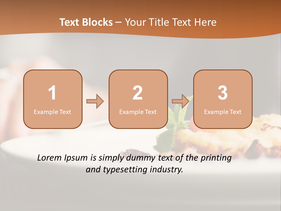 Sitting Breakfast White PowerPoint Template