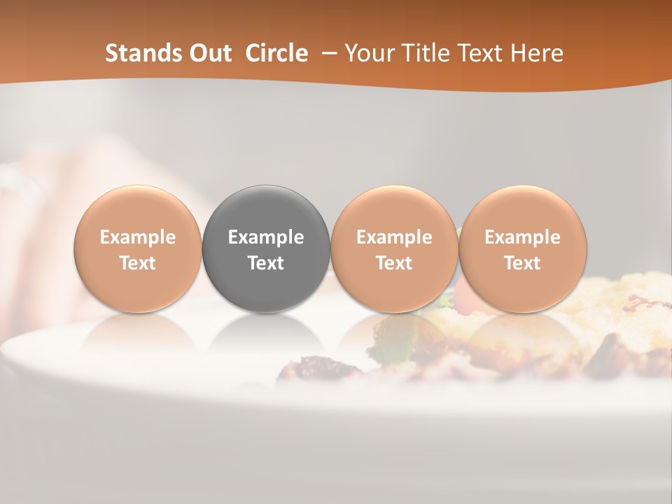 Sitting Breakfast White PowerPoint Template