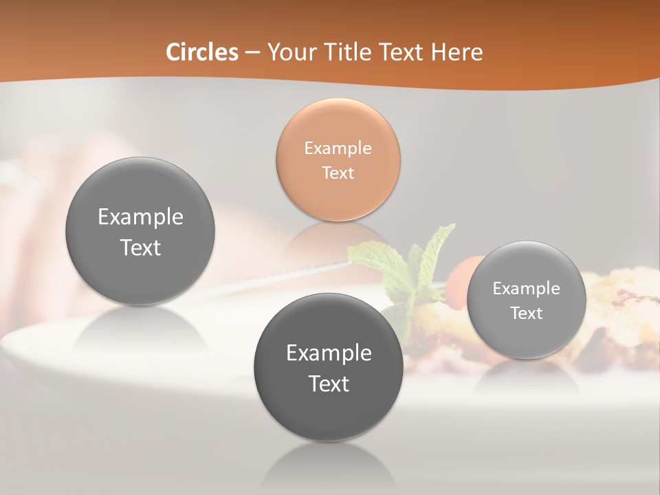 Sitting Breakfast White PowerPoint Template