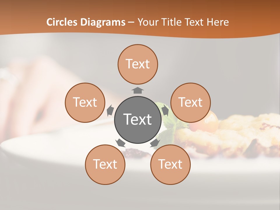 Sitting Breakfast White PowerPoint Template