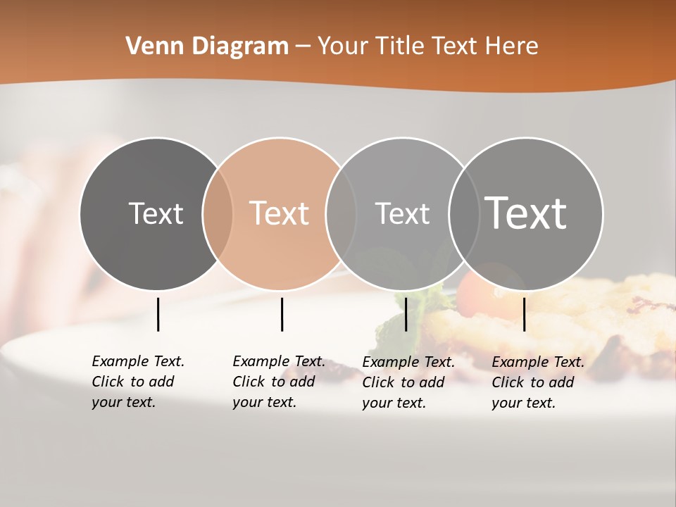 Sitting Breakfast White PowerPoint Template