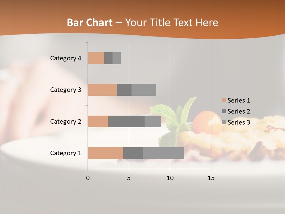 Sitting Breakfast White PowerPoint Template