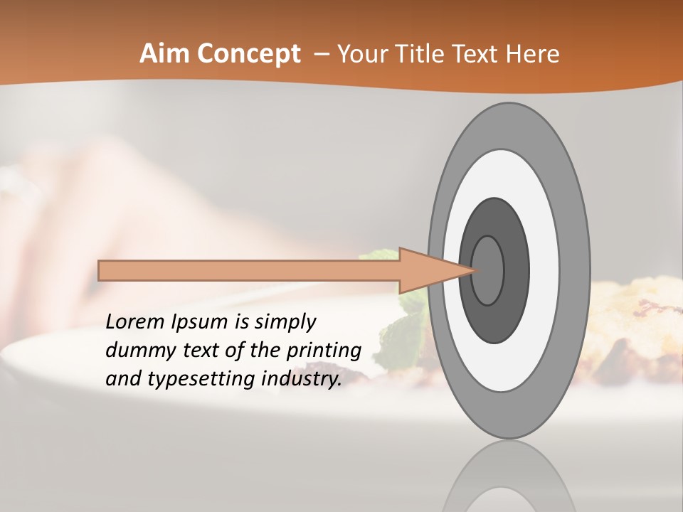 Sitting Breakfast White PowerPoint Template