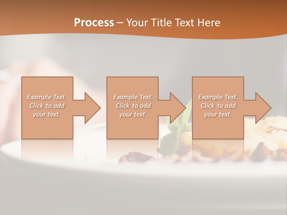 Sitting Breakfast White PowerPoint Template