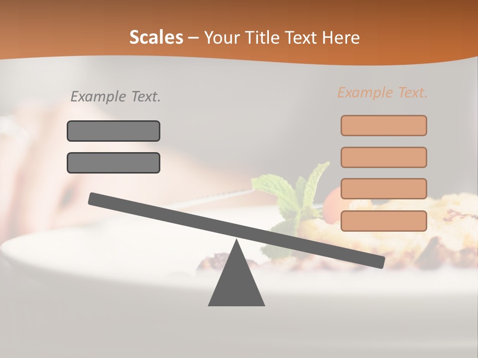 Sitting Breakfast White PowerPoint Template