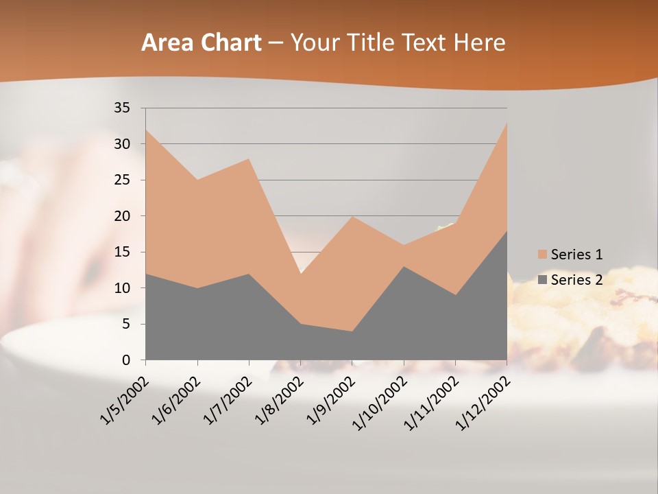 Sitting Breakfast White PowerPoint Template