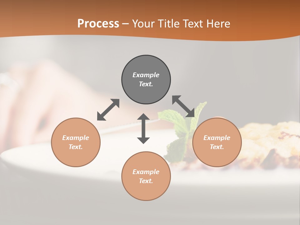 Sitting Breakfast White PowerPoint Template