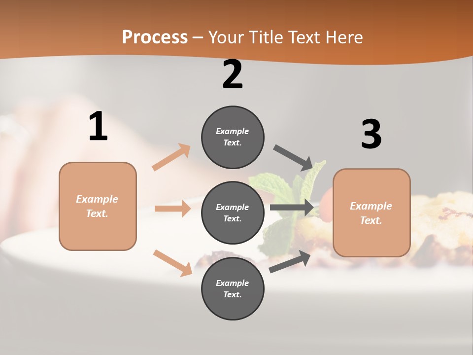 Sitting Breakfast White PowerPoint Template