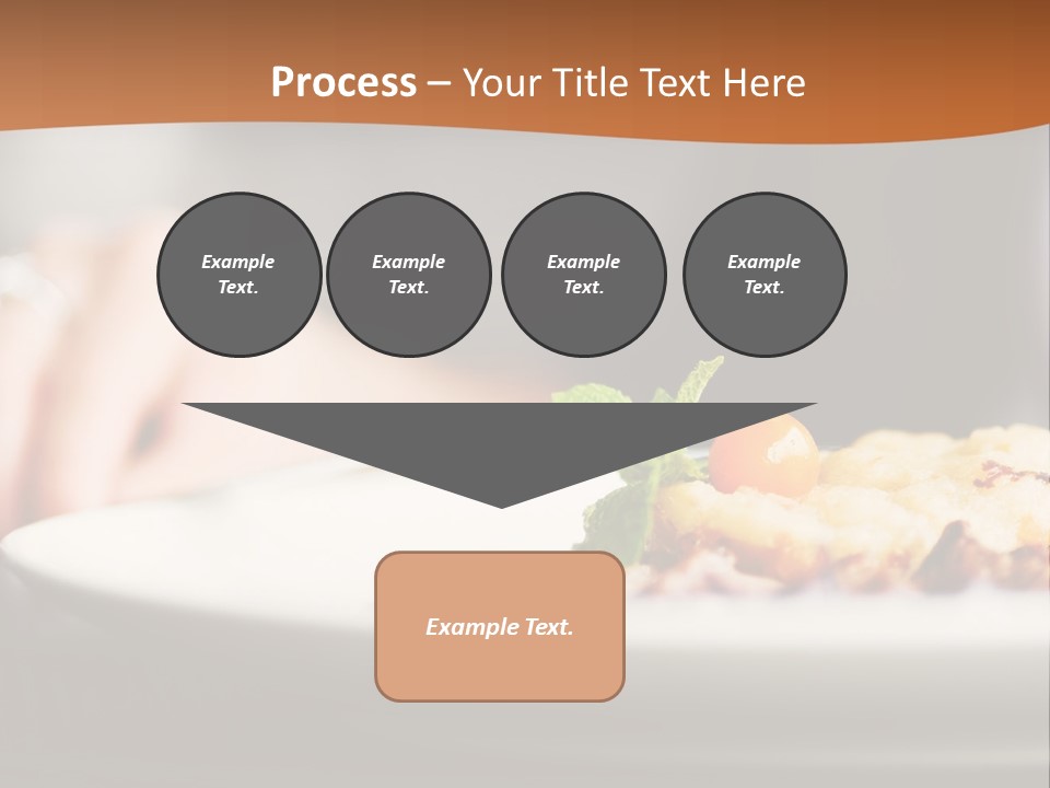 Sitting Breakfast White PowerPoint Template
