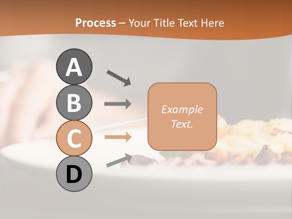 Sitting Breakfast White PowerPoint Template
