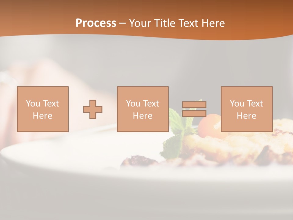 Sitting Breakfast White PowerPoint Template