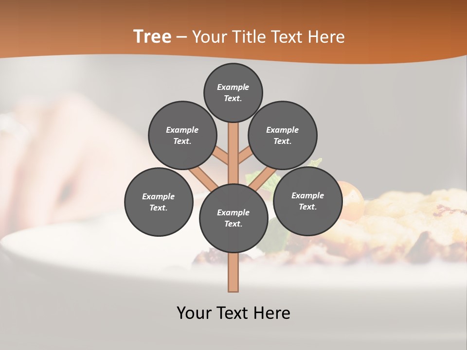 Sitting Breakfast White PowerPoint Template