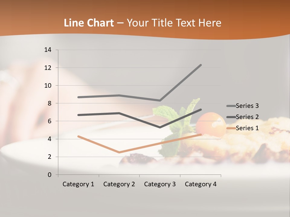 Sitting Breakfast White PowerPoint Template