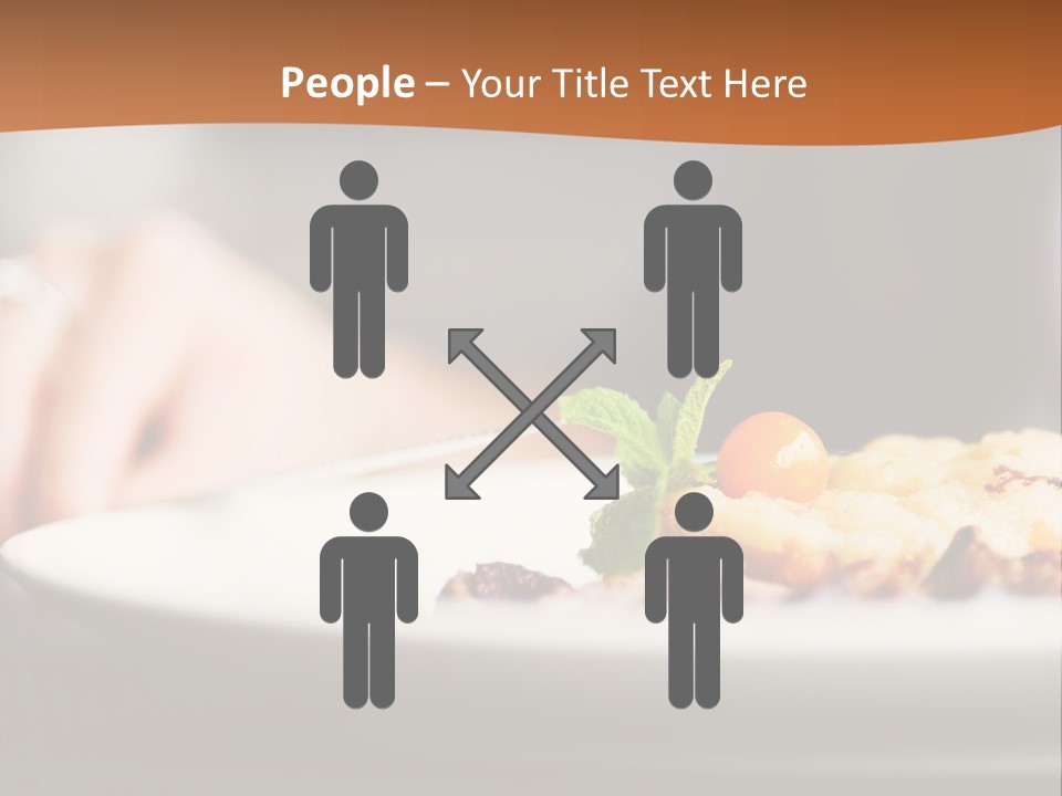 Sitting Breakfast White PowerPoint Template
