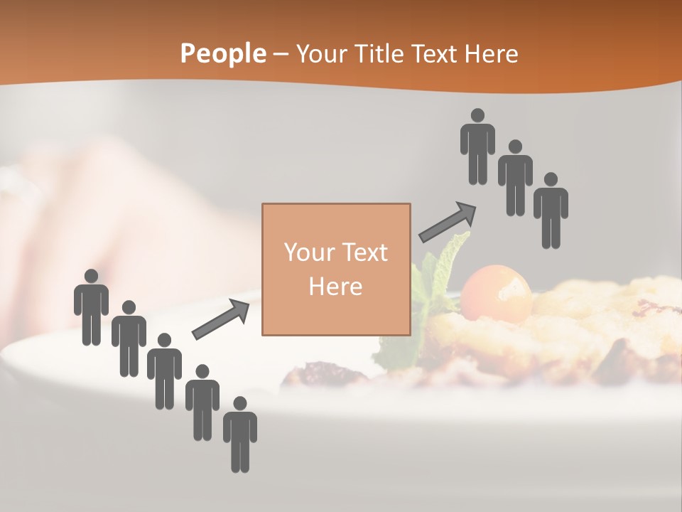 Sitting Breakfast White PowerPoint Template