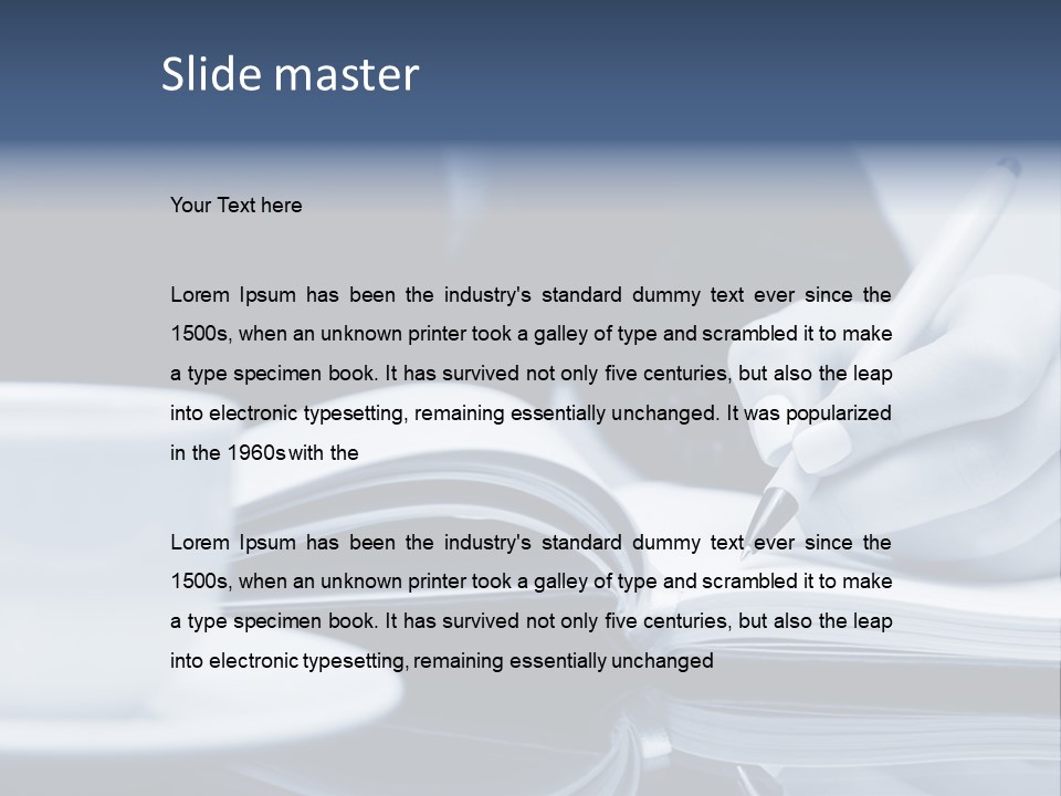 Paper Management Manager PowerPoint Template