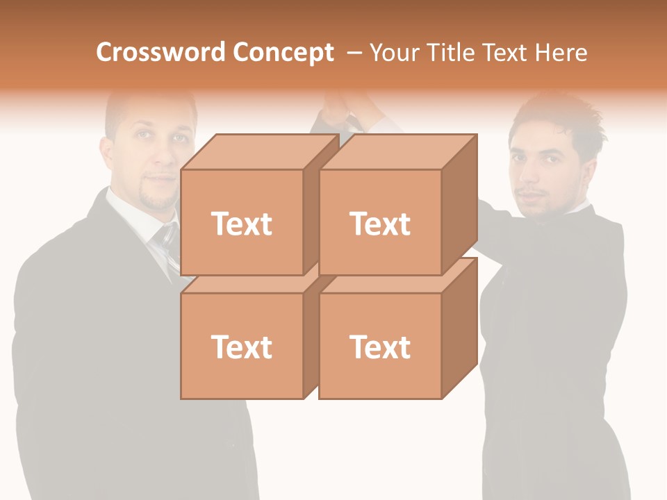 Businessmen Professional Highfive PowerPoint Template