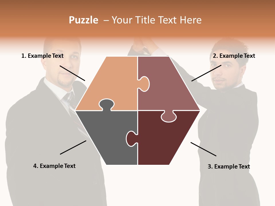 Businessmen Professional Highfive PowerPoint Template