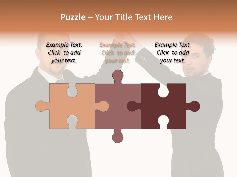 Businessmen Professional Highfive PowerPoint Template