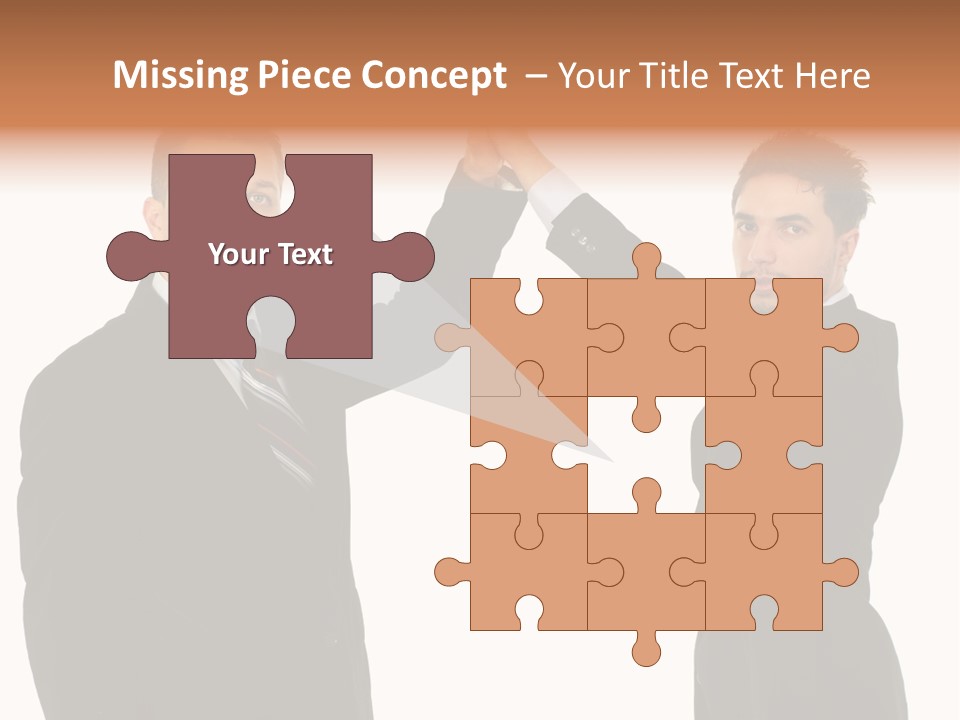 Businessmen Professional Highfive PowerPoint Template