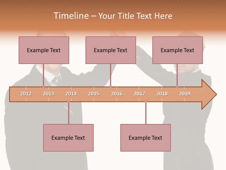 Businessmen Professional Highfive PowerPoint Template