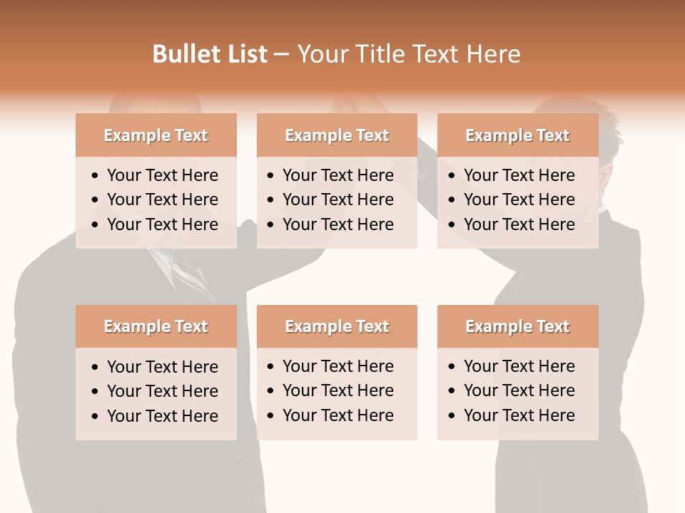 Businessmen Professional Highfive PowerPoint Template