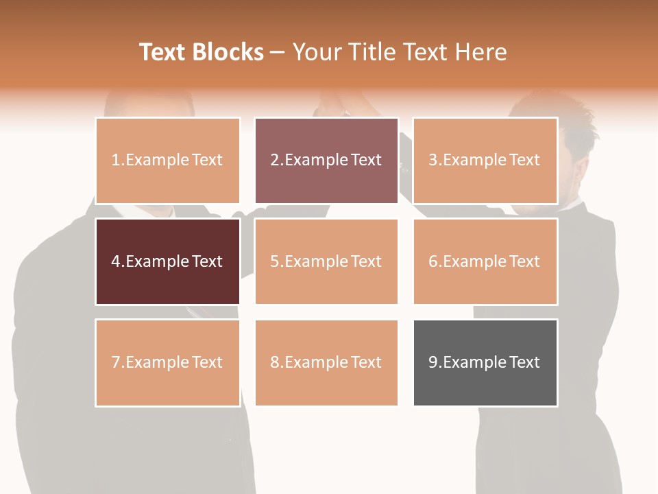 Businessmen Professional Highfive PowerPoint Template