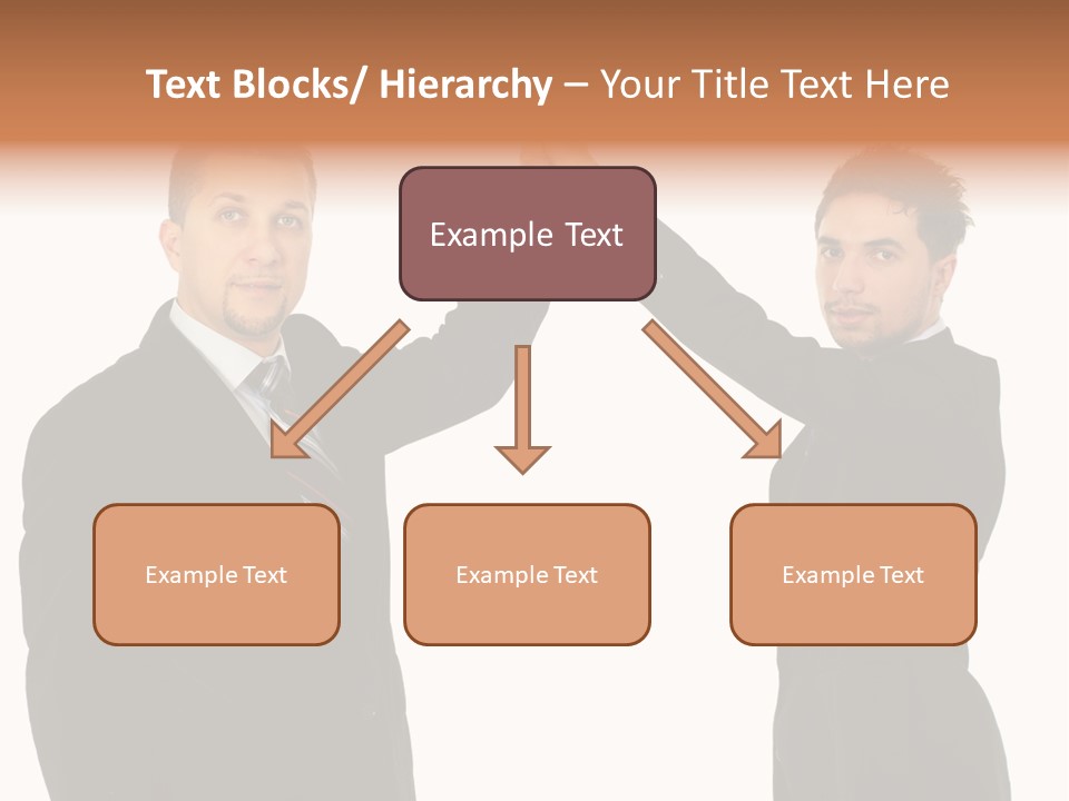 Businessmen Professional Highfive PowerPoint Template