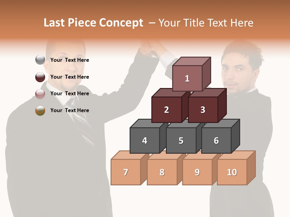 Businessmen Professional Highfive PowerPoint Template