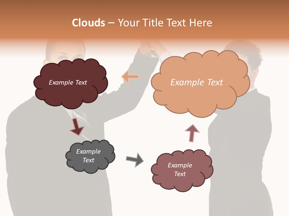 Businessmen Professional Highfive PowerPoint Template