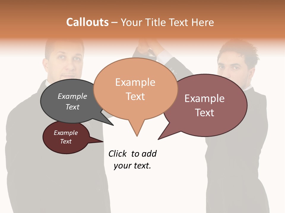 Businessmen Professional Highfive PowerPoint Template